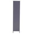 Academy Metal Tall Cabinet - 1 Door - Grey