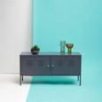 Academy Metal Small Sideboard - 2 Door - 118cm - Grey