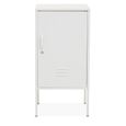 Academy Metal Cabinet - 1 Door - White