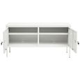 Academy Metal Small Sideboard - 2 Door - 118cm - White