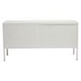 Academy Metal Small Sideboard - 2 Door - 118cm - White