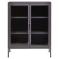 Acier Metal Cabinet - 2 Door - Grey