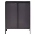 Acier Metal Cabinet - 2 Door - Grey