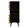 Arti Tall Cabinet - 2 Door - Black - Mango Wood