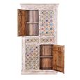 Awendaw Hall Cabinet - 4 Door - Mango Wood - White Washed