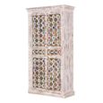 Awendaw Hall Cabinet - 4 Door - Mango Wood - White Washed