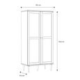 Calasetta Rattan 2 Door Hall Cabinet
