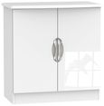 Camden White Gloss 2 Door Hall Cabinet