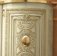 Leonardo Corner Cabinet - Ivory Gloss and Gold