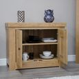 Chunky Occasional Cupboard - 2 Door - Oak