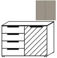 Clearance - Rauch 20UP 1 Door 4 Drawer Fango Finish Hall Cupboard - FSS15511