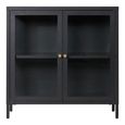 Dalby Cabinet - 2 Door - Metal - Black