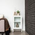 Dalby Cabinet - 1 Door - Narrow - Metal - White