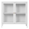Dalby Cabinet - 2 Door - Metal - White