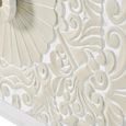 Dover Hall Cabinet - White Carved Mango Wood - 2 Door
