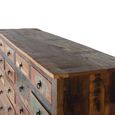 Duarza Cabinet - Recycled Wood - Multi Drawer - Wide