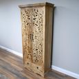 Hall Cabinet - 2 Door - Tall - Carved Mango Wood