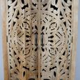 Hall Cabinet - 2 Door - Tall - Carved Mango Wood