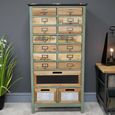 Storage Cabinet - Fir Wood - Multi Drawer - Apothecary - Large