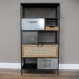 Cabinet - Black Metal - Industrial