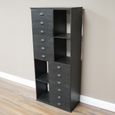 Storage Cabinet - Black Metal - Tall - Metal