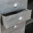Storage Cabinet - Black Metal - Tall - Metal