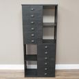Storage Cabinet - Black Metal - Tall - Metal
