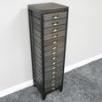 Storage Cabinet - Black and Grey - Multi Drawer - Metal