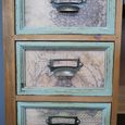 Apothecary Cabinet - 1 Door - Multi Drawer - Fir Wood - Industrial Style