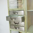 Tall Cabinet - Green Metal - Industrial