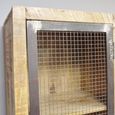Tall Cabinet - Rustic Mango Wood and Metal - 1 Door