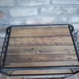 Cabinet - Rustic Wood - 1 Drawer - with Wheels