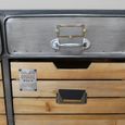 Storage Cabinet - Wood and Metal - 4 Drawer - Industrial