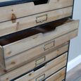 Storage Unit - Wood and Metal - Multi Drawer