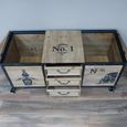 Trunk Storage Cabinet - Wood and Metal - Industrial