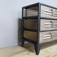 Storage Unit - Miniature - Industrial Black Metal - 6 Drawer