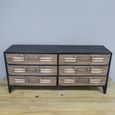 Storage Unit - Miniature - Industrial Black Metal - 6 Drawer
