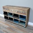 Console Table - Rustic Recycled Fir Wood - Storage