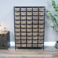 Storage Unit - Wood and Metal - Large - Multi Drawer