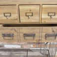 Cabinet - Wood and Metal - Multi Drawer