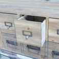 Cabinet - Wood and Metal - Multi Drawer