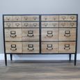 Cabinet - Multi Drawer - Wide - Wood and Metal