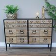 Cabinet - Multi Drawer - Wide - Wood and Metal