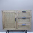 Storage Cabinet - Wooden - 1 Door - 3 Drawer - Small