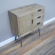 Storage Cabinet - Wooden - 1 Door - 3 Drawer - Small