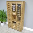 Display Cabinet - Multi Drawer - 2 Door - Large - Wooden