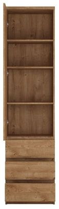 Fribo Oak Effect 1 Door Narrow Cabinet