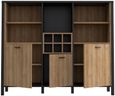 High Rock Oak Effect 3 Door Storage Cabinet