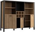 High Rock Oak Effect 3 Door Storage Cabinet