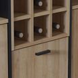 High Rock Oak Effect 3 Door Storage Cabinet